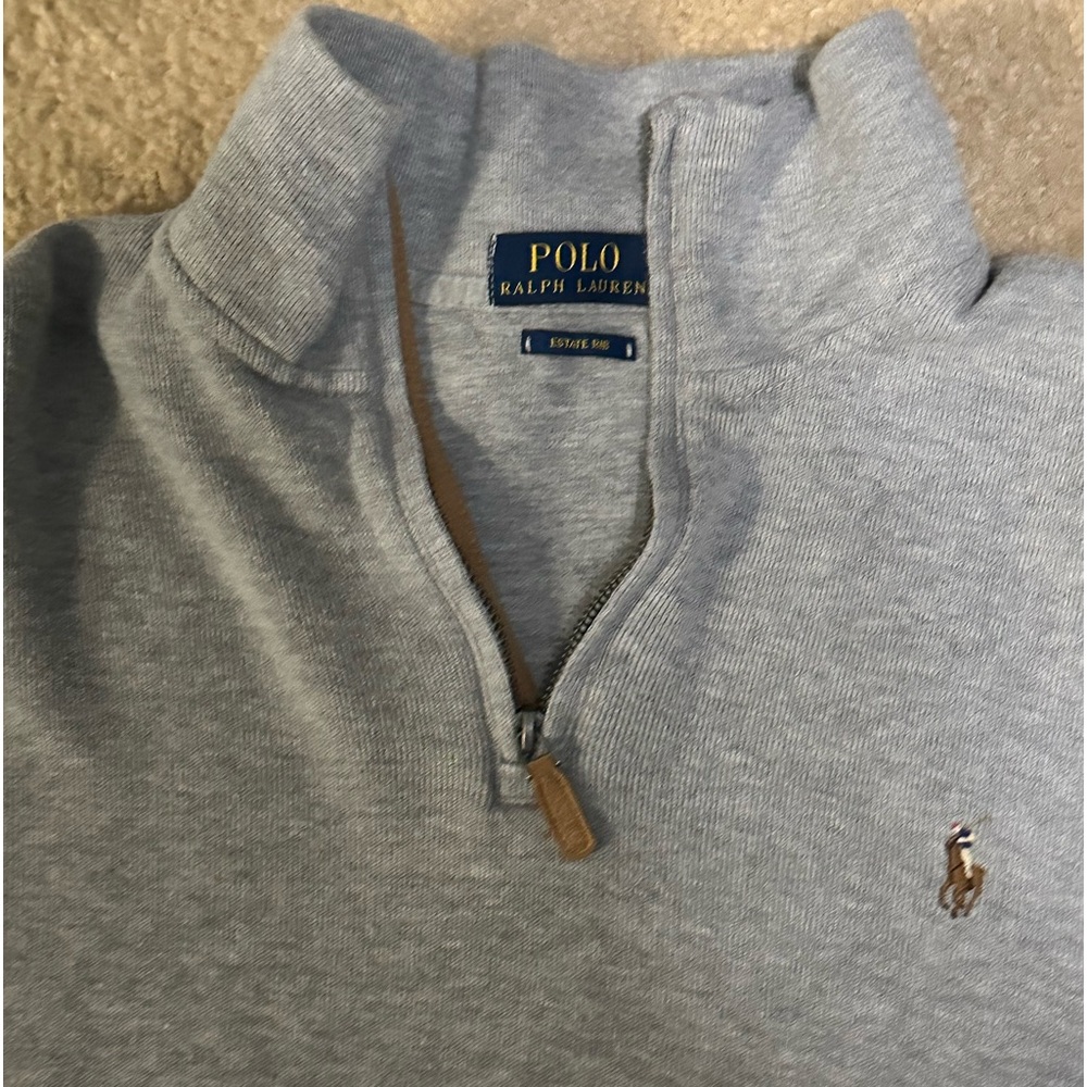 Ralph Lauren Men’s Estate Rib Quarter Zip Pullover